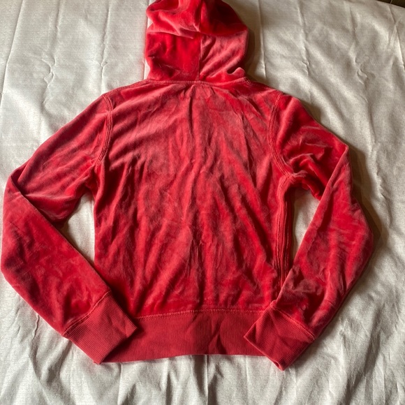 Pink / red velour track suit jacket y2k grunge - Picture 5 of 5